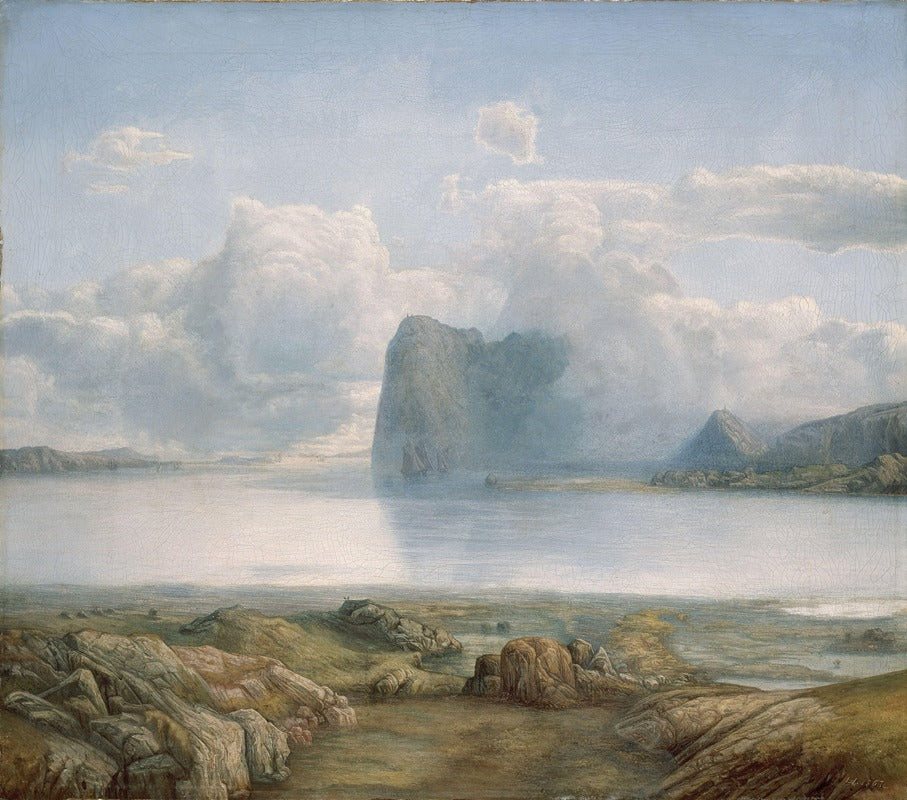 Island Borgøya Art Poster Print by Lars Hertervig - 18x24