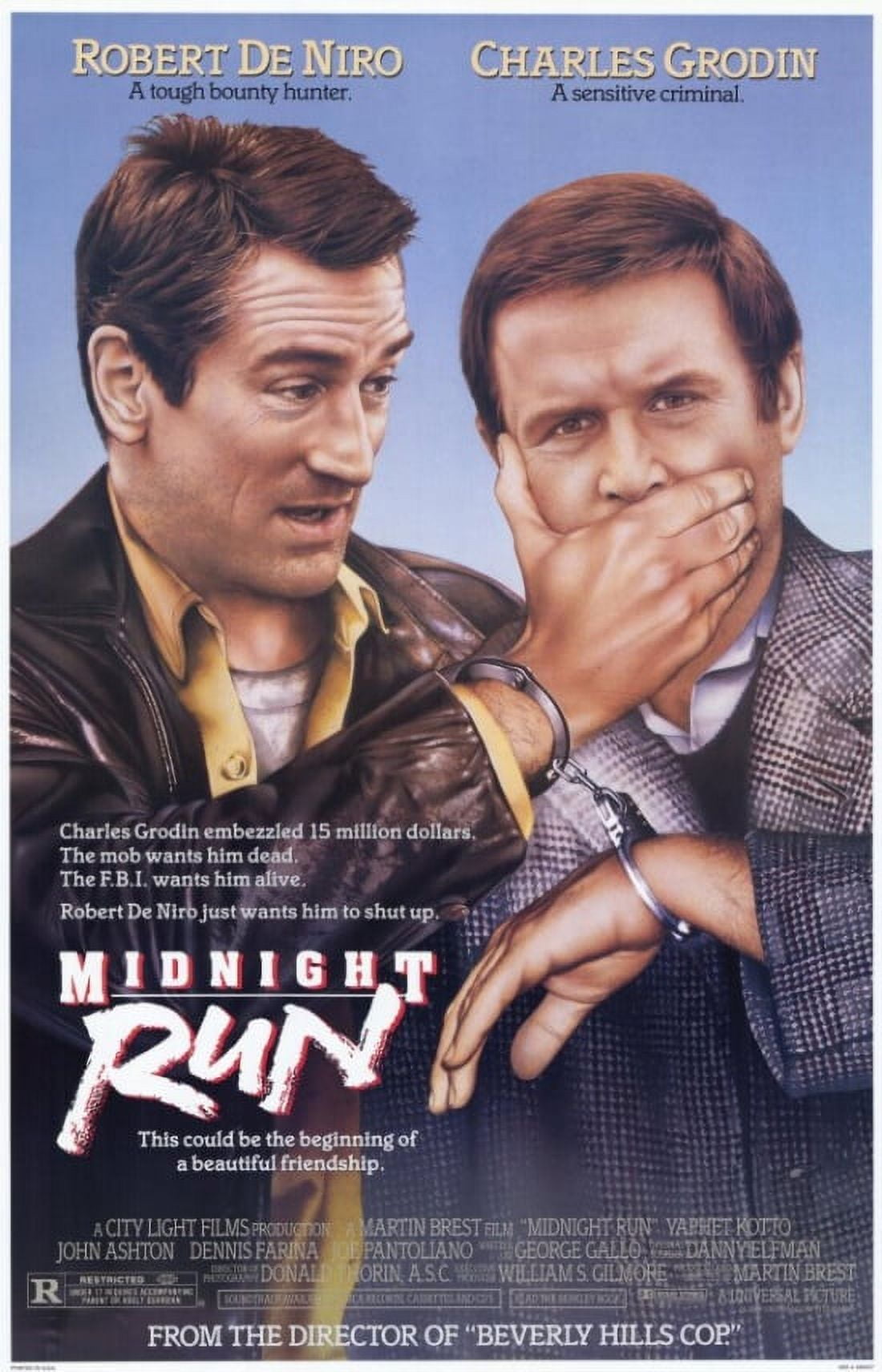 Midnight Run Movie Poster 11x17 print showcasing iconic film art.