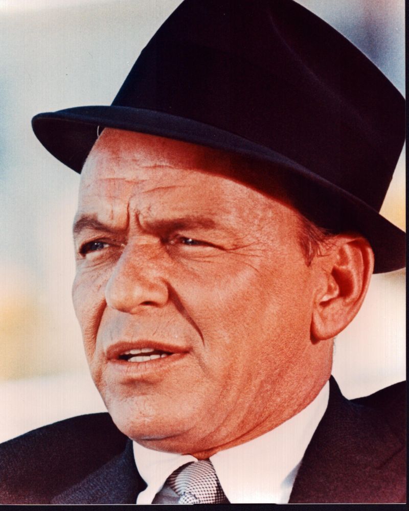 Frank Sinatra close-up photo print with fedora.