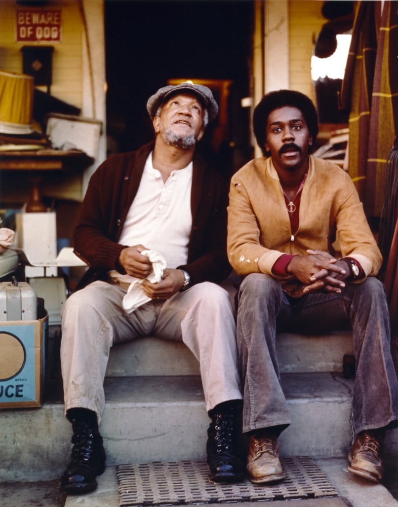 Sanford & Son Sitting on Couch Together Photo Print