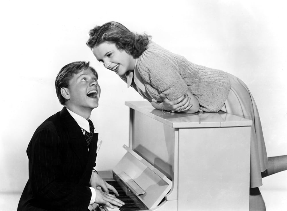 Babes In Arms photo print featuring Mickey Rooney and Judy Garland from the 1939 musical.