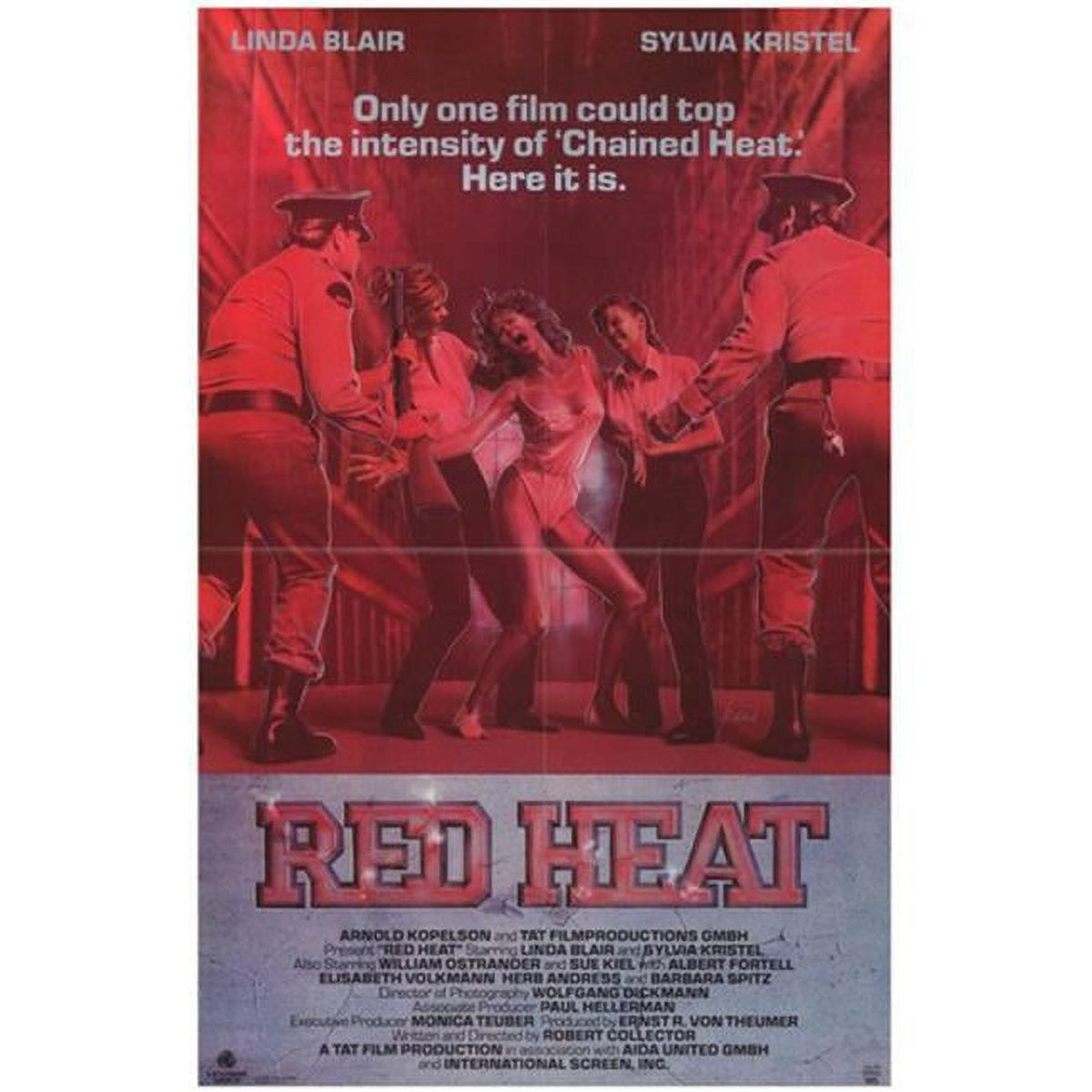 Red Heat Movie Poster 11x17 Print featuring action imagery.