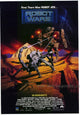 Robot Wars movie poster print showing intense robotic battle scene in vibrant colors.