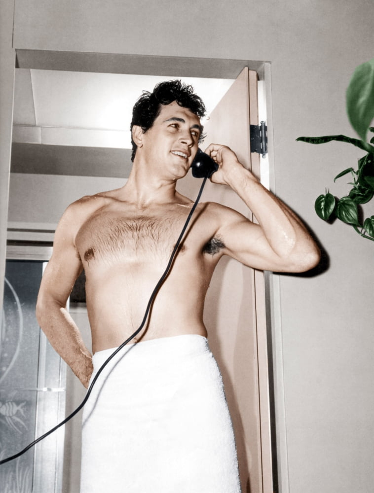 Rock Hudson 1950s photo print, classic Hollywood star
