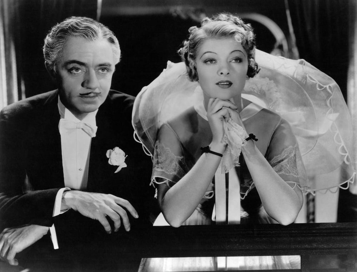 The Great Ziegfeld movie photo print featuring William Powell and Myrna Loy, 1936.