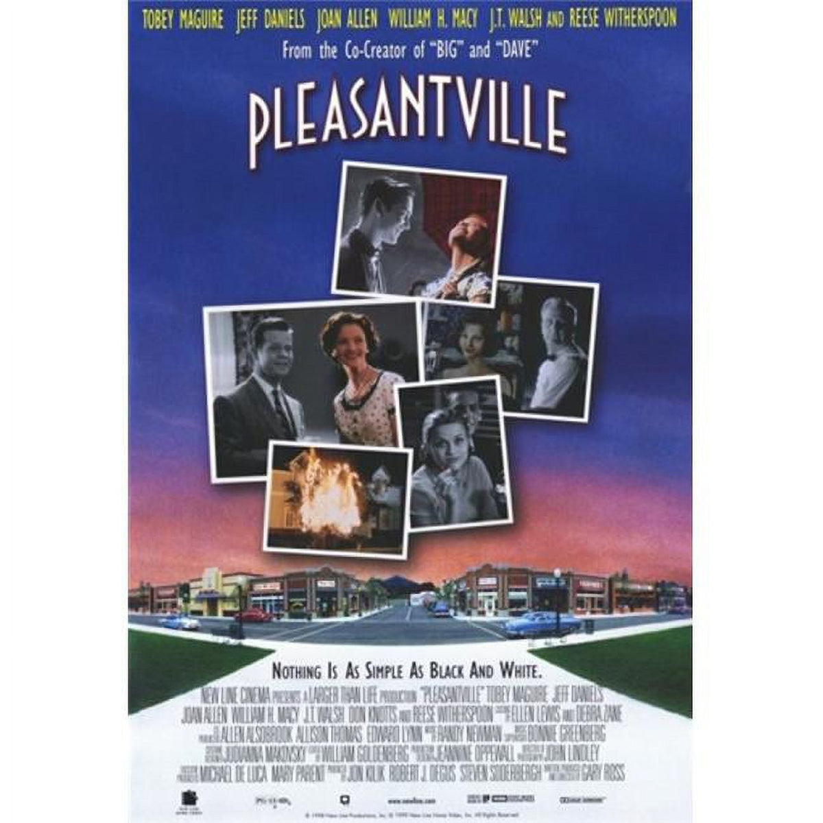 Pleasantville Movie Poster 11x17 Print showcasing nostalgic film art.