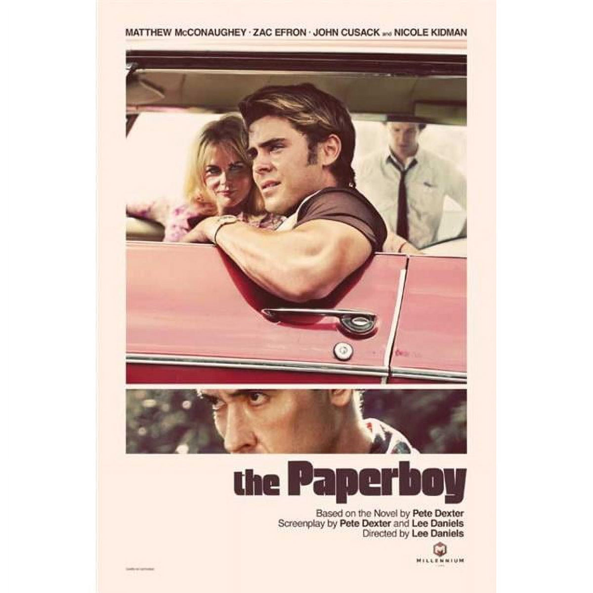 The Paperboy Movie Poster Print - 27x40 inches, vibrant cinema artwork.