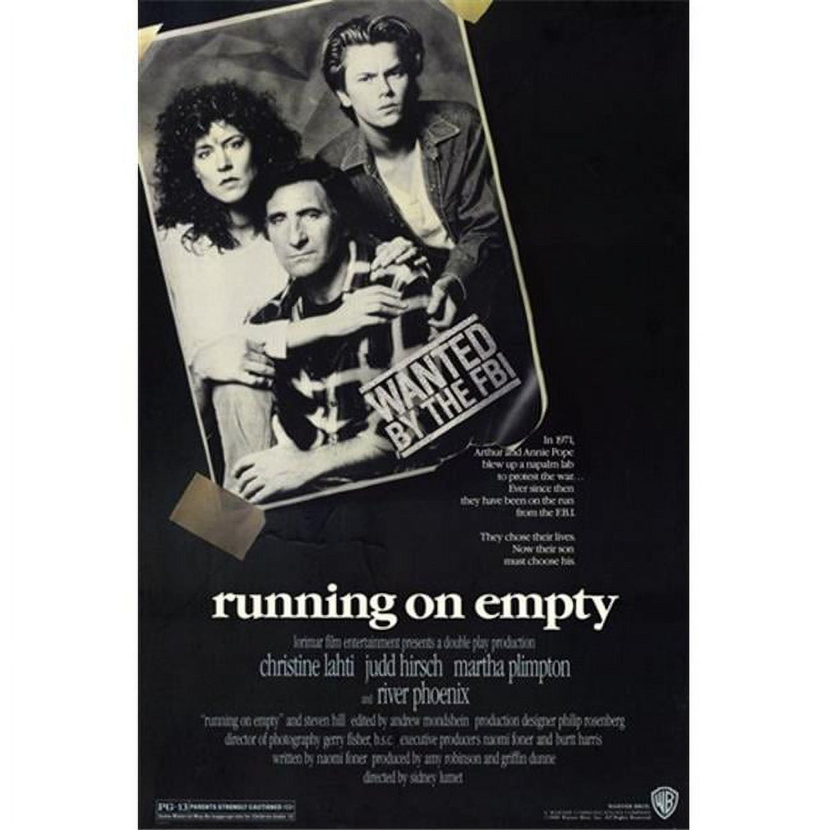 Running on Empty Movie Poster 11x17 Print
