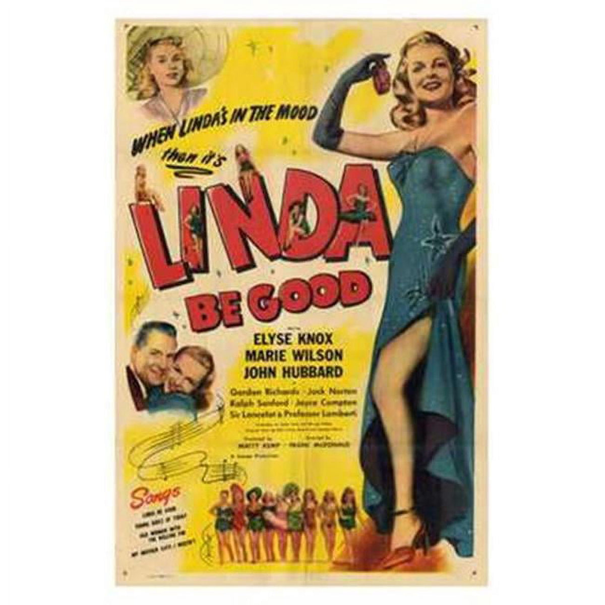 Linda Be Good Movie Poster 11x17 print showcasing vibrant film imagery.