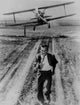 North By Northwest running scene black and white photo print