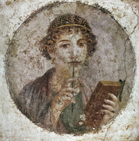 Sappho Poster Print, classic art representation on premium paper.