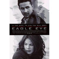 Eagle Eye Movie Poster Print featuring suspenseful imagery, 27x40 inches
