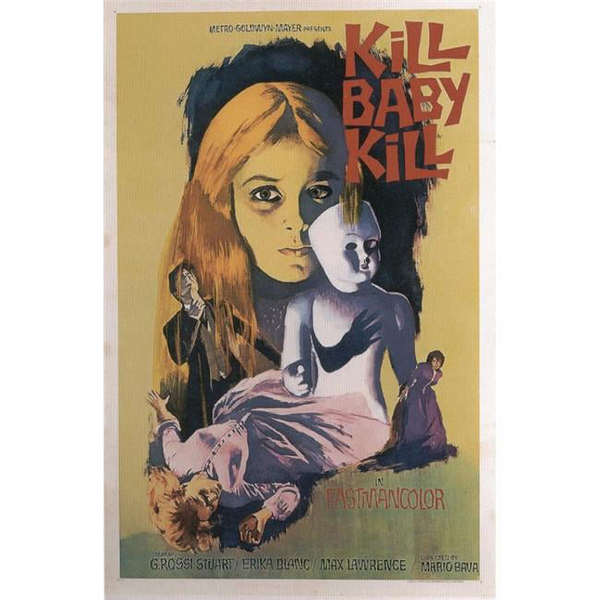 Kill Baby Kill Movie Poster - 11x17 print showcasing classic horror film imagery.