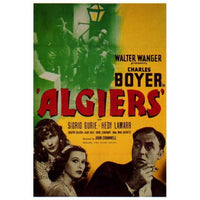 Algiers Movie Poster Print displayed in a stylish room.