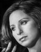 Barbra Streisand Look Away Pose Black and White Photo Print