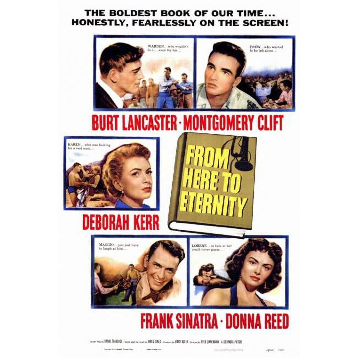 From Here to Eternity Movie Poster Print in 27x40 size.