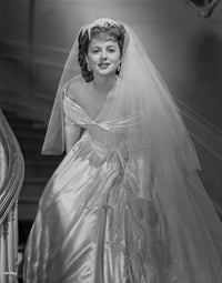 Olivia DeHavilland portrait in wedding dress photo print.