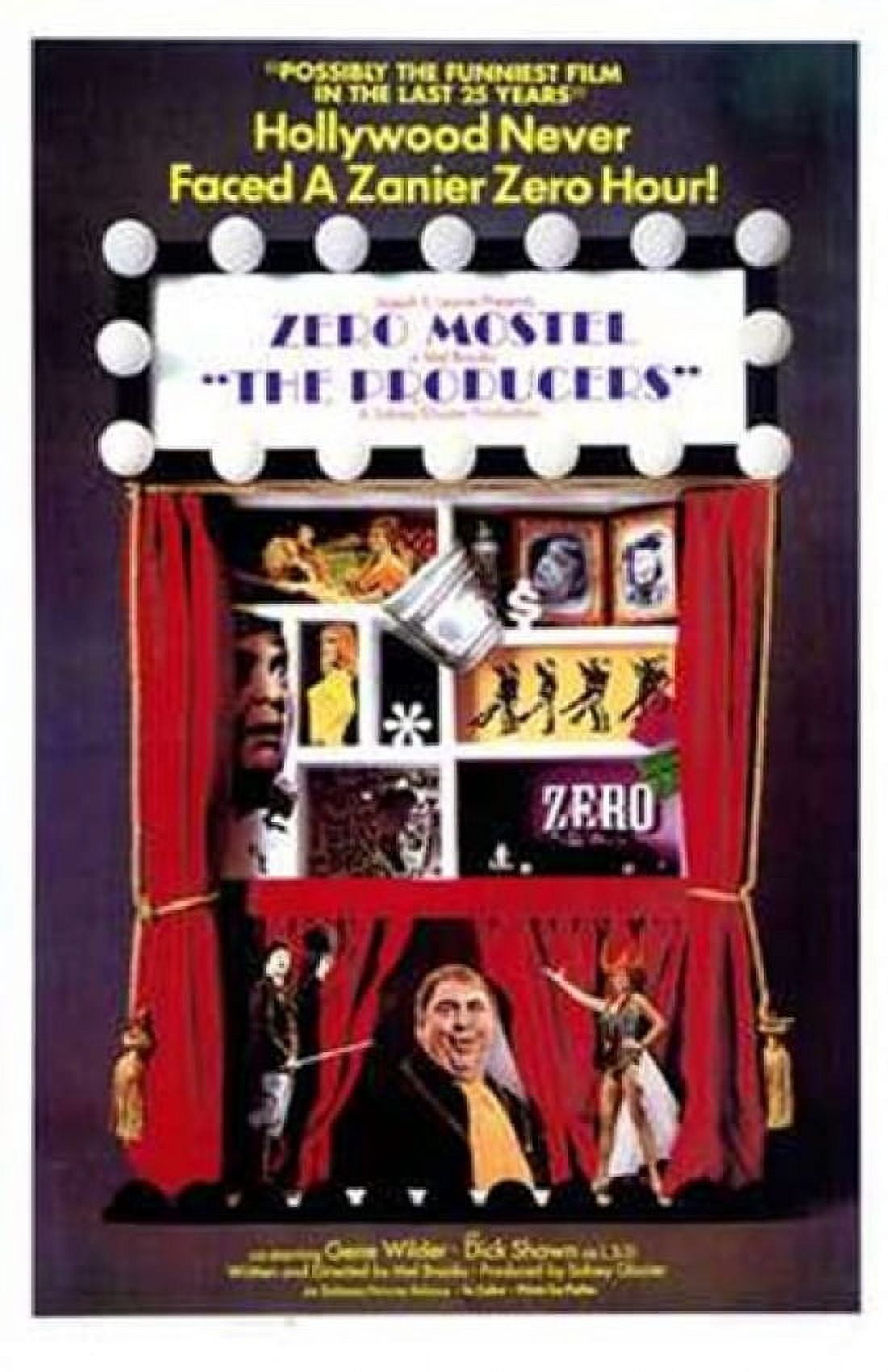 The Producers movie poster art print in vibrant colors.
