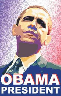 Barack Obama campaign poster movie poster 11x17.