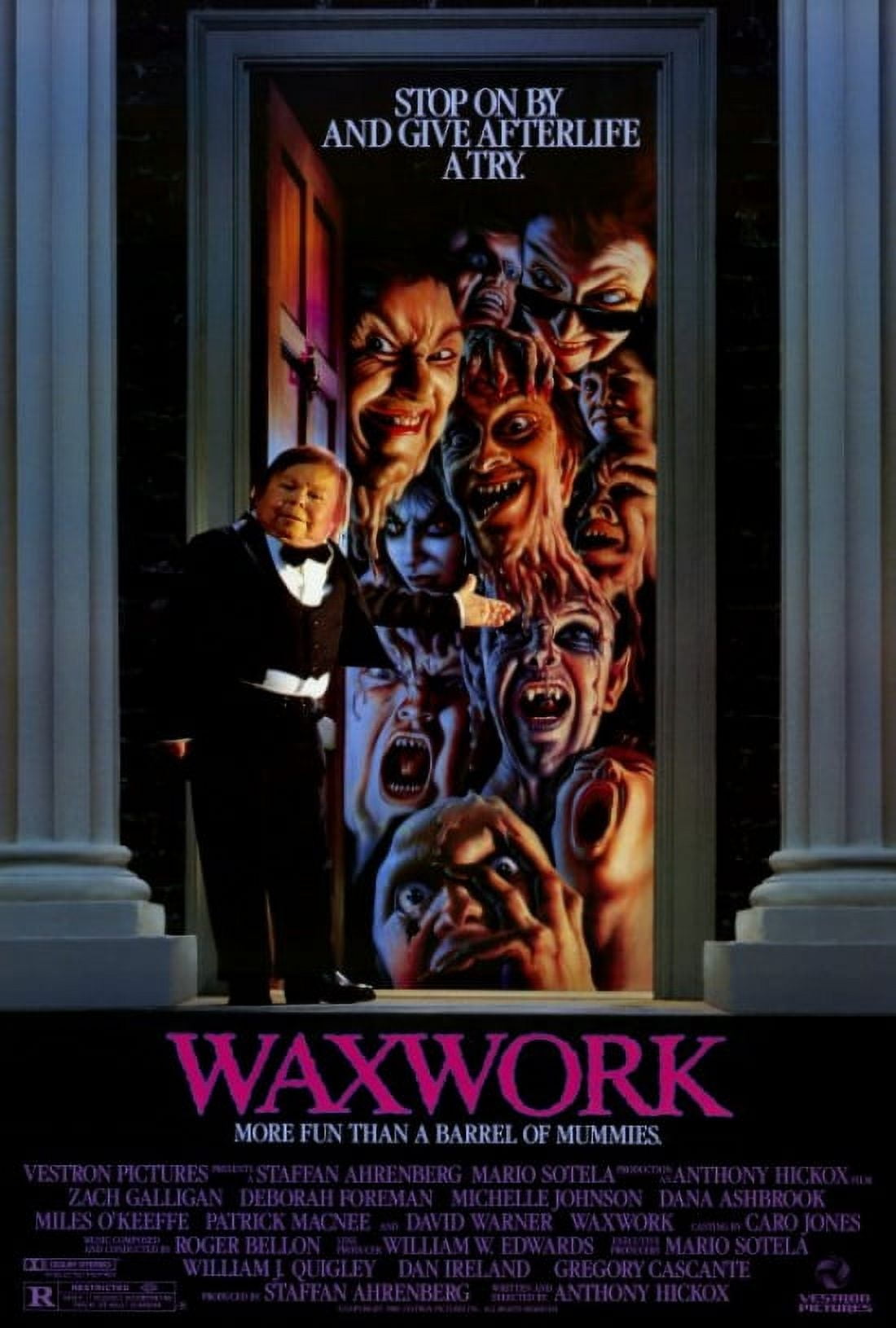 Waxwork Movie Poster Print - 27x40 size, perfect for horror enthusiasts.