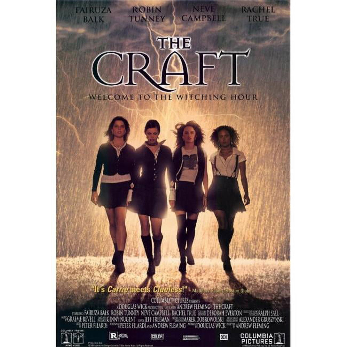 The Craft Movie Poster Print featuring witchcraft and sisterhood themes.