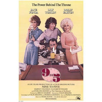 9 to 5 Movie Poster featuring Lily Tomlin, Jane Fonda, and Dolly Parton.
