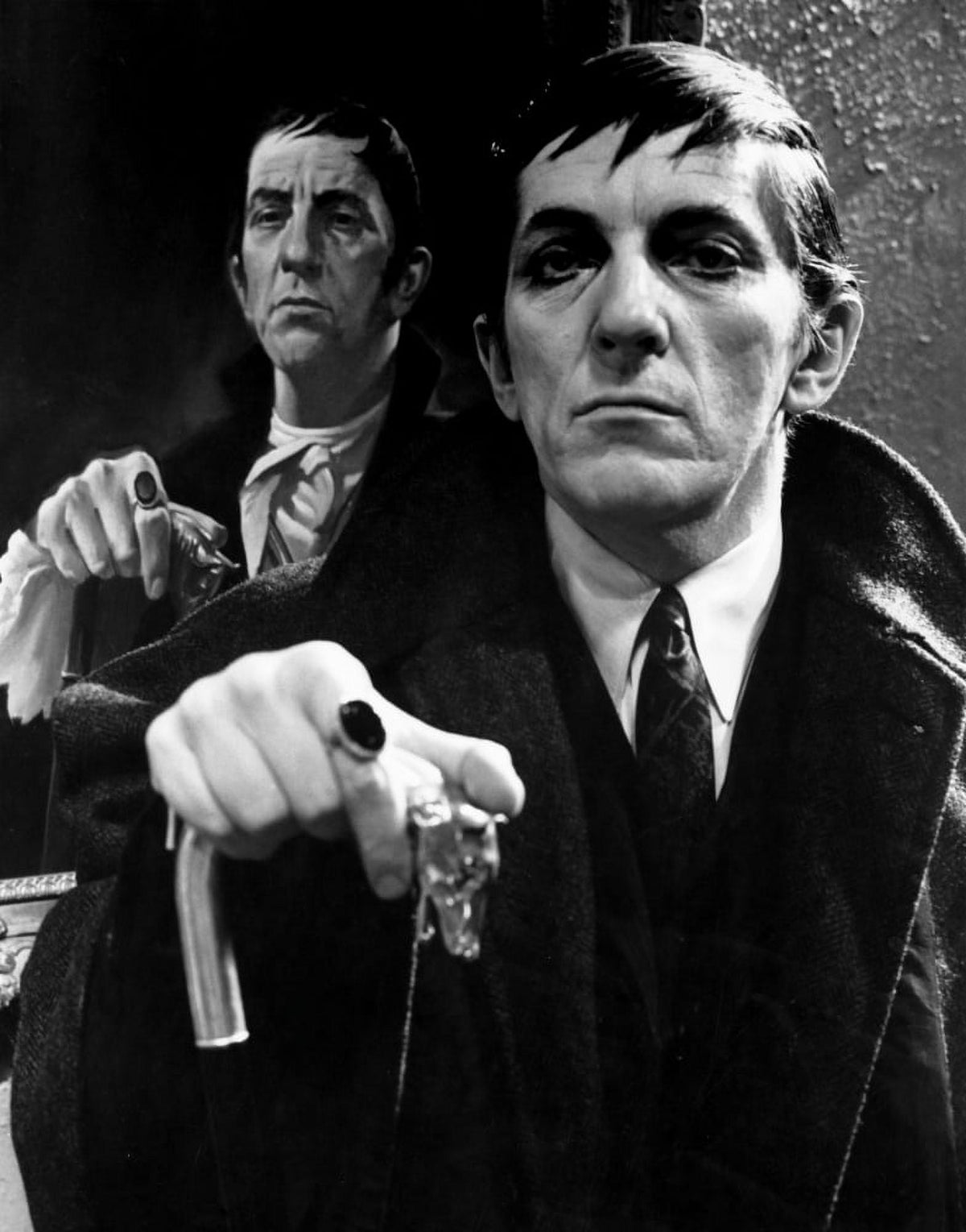 Dark Shadows cast member black and white photo print.