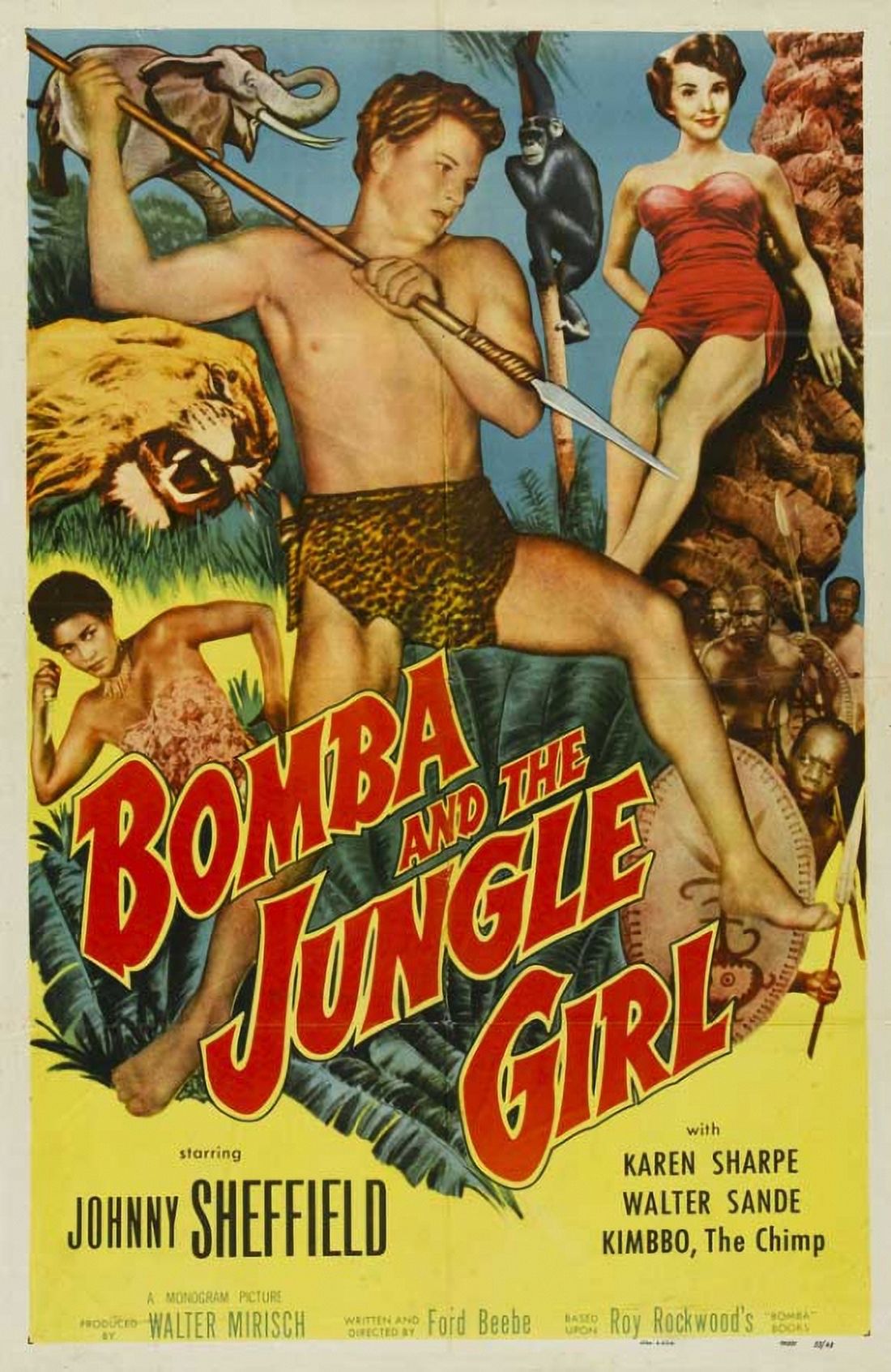 Bomba and the Jungle Girl Movie Poster 11x17