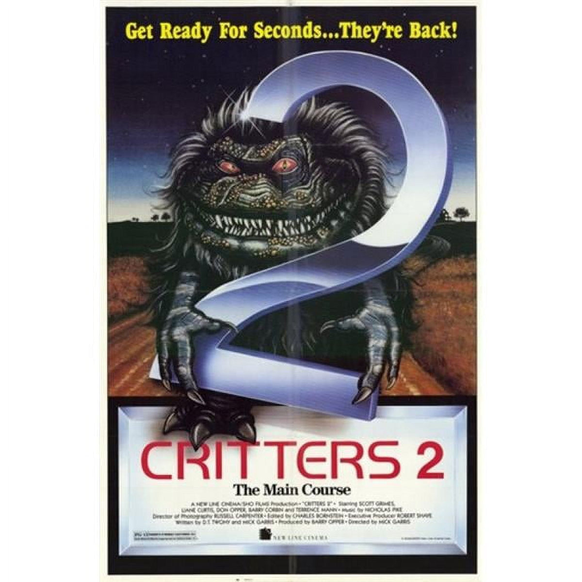 Critters 2 Main Course Movie Poster 11x17 print