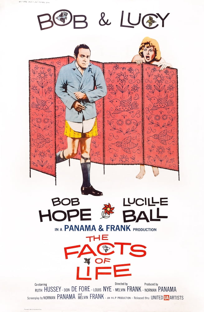 The Facts of Life movie masterprint poster featuring Bob Hope and Lucille Ball.