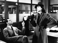 His Girl Friday movie poster print featuring Cary Grant and Rosalind Russell.