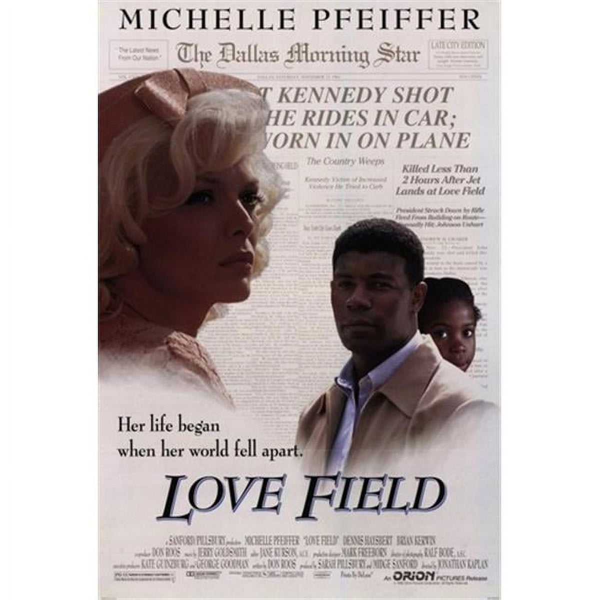 Love Field movie poster 11x17 print featuring iconic imagery from the film.