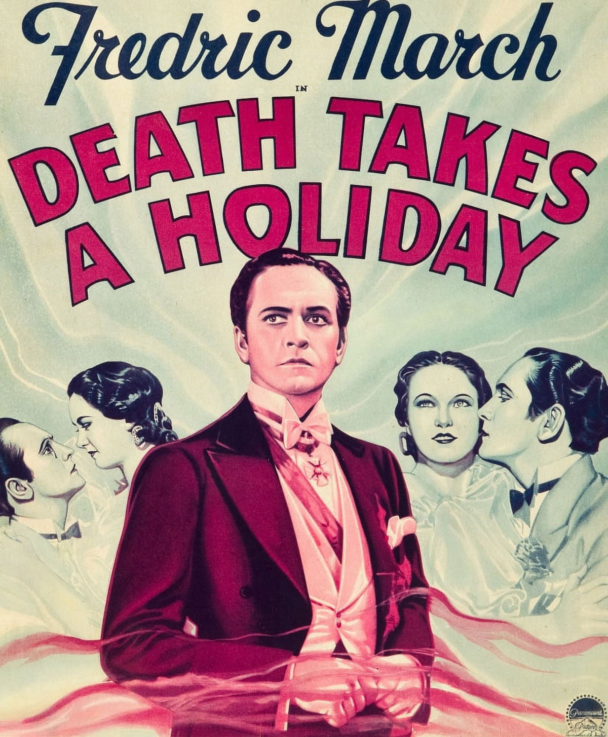 Death Takes A Holiday movie poster featuring Fredric March, 1934, available in multiple sizes