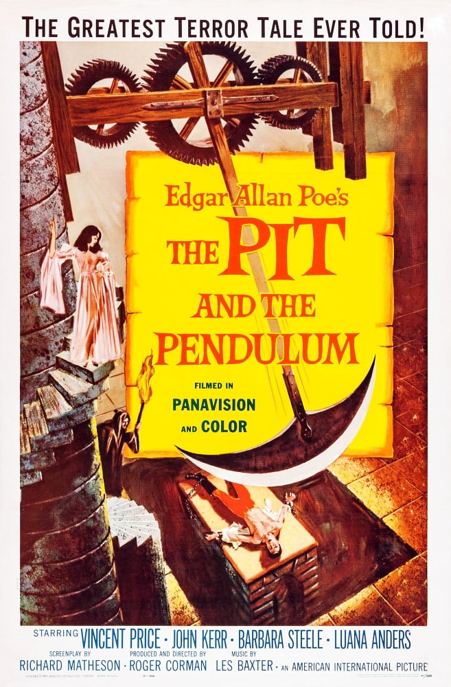 The Pit and the Pendulum 1961 movie poster print 11x17