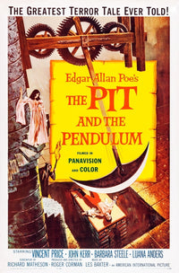 The Pit and the Pendulum 1961 movie poster print 11x17