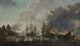 The Dutch Burn English Ships poster print depicting the naval expedition to Chatham.