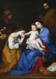 The Holy Family with Saints Anne and Catherine of Alexandria poster print by Jusepe de Ribera