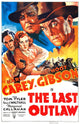 The Last Outlaw movie poster print featuring Tom Tyler, Margaret Callahan, Hoot Gibson, and Harry Carey.