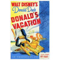 Donald's Vacation Movie Poster Print (27 x 40) showcasing colorful design.