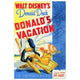 Donald's Vacation Movie Poster Print (27 x 40) showcasing colorful design.