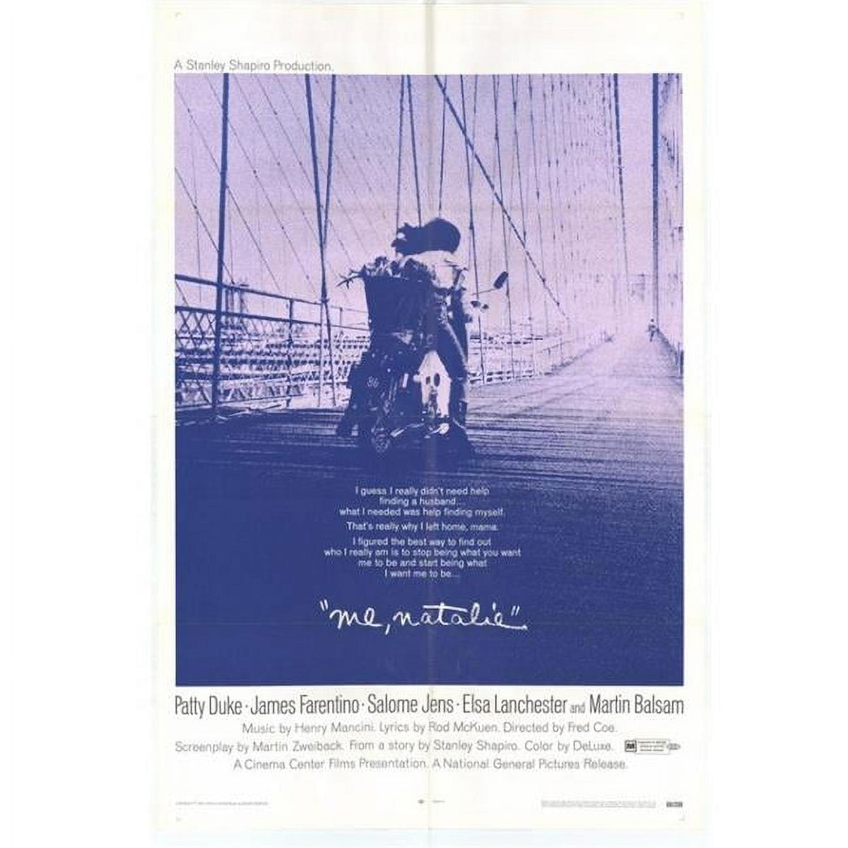 Me Natalie Movie Poster Print 27x40 showcasing vibrant cinematic art.