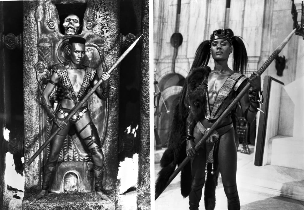 Grace Jones two-picture collage classic photo print