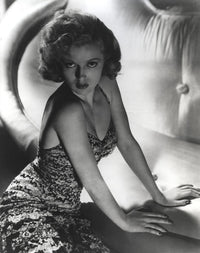 Lana Turner elegant gown photo print showcasing vintage Hollywood glamour.
