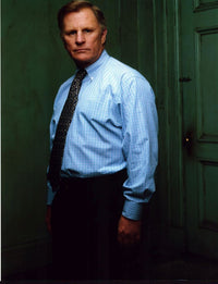 Gordon Clapp photo print in blue shirt, hallway setting, 8x10