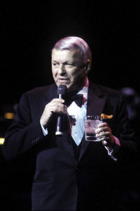 Frank Sinatra performing on stage at Radio City Music Hall photo print