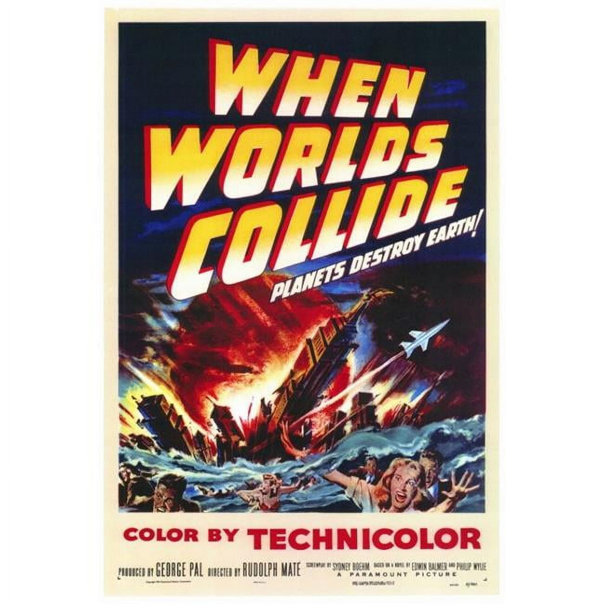 When Worlds Collide Movie Poster Print - 27x40