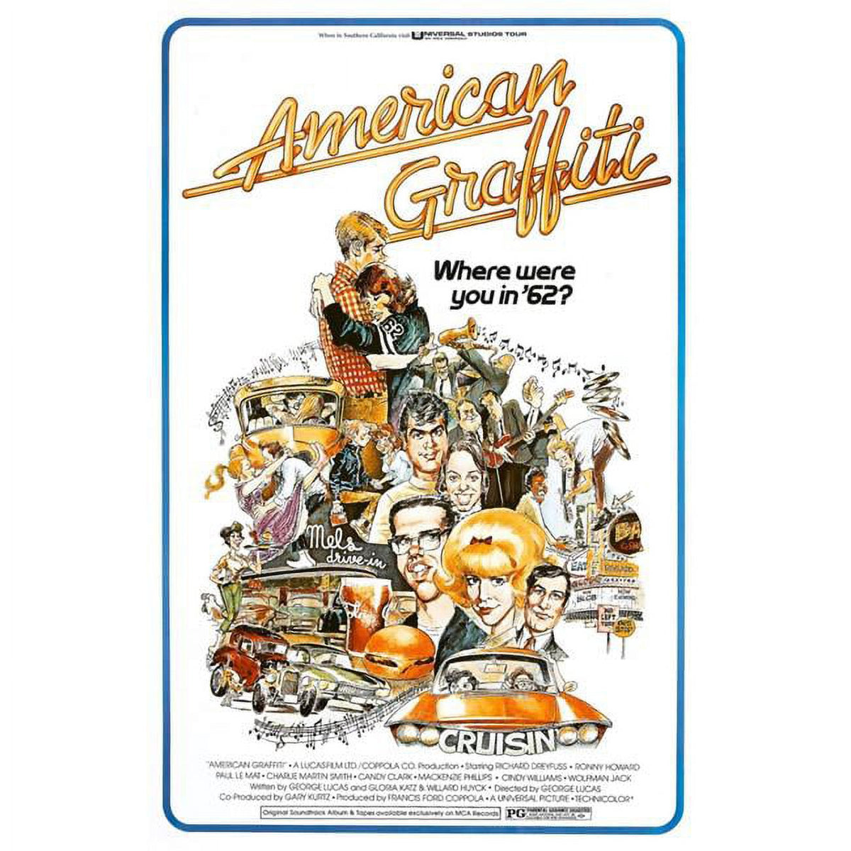 American Graffiti 1973 Movie Poster Masterprint in multiple sizes.