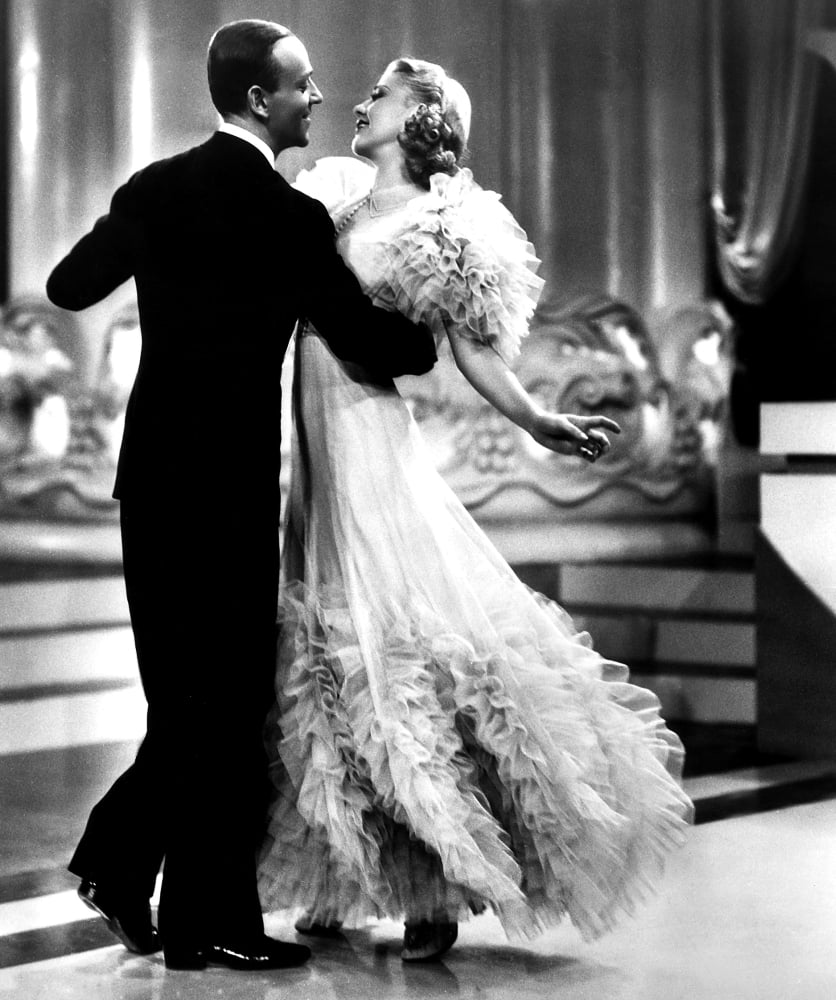 Swing Time photo print featuring Fred Astaire and Ginger Rogers from the 1936 film.