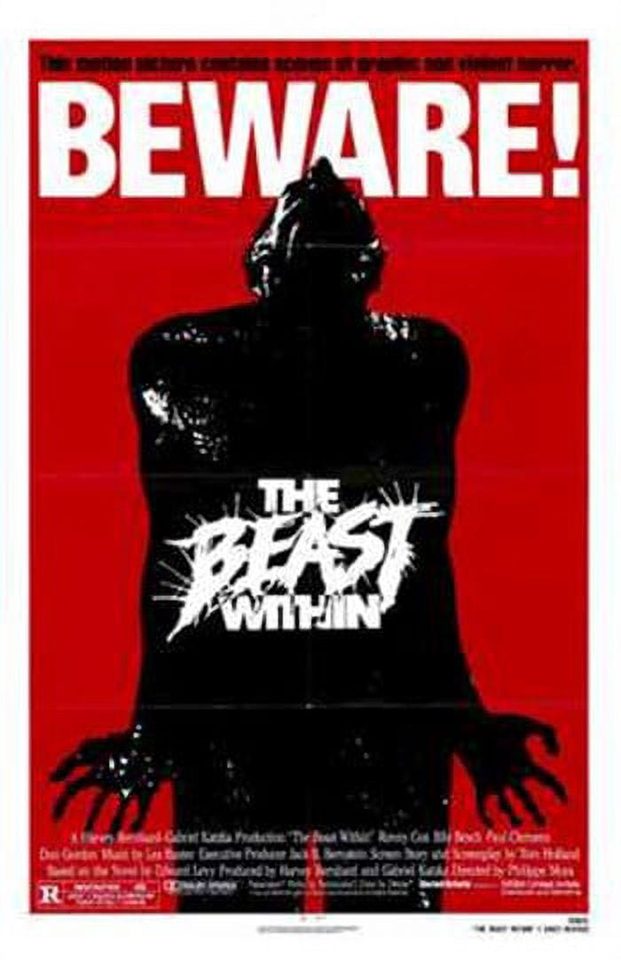 The Beast Within movie poster, horror film art print 11x17.