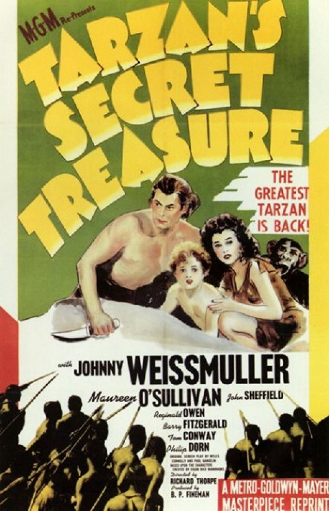 Tarzan's Secret Treasure 1941 movie poster - 11x17 print